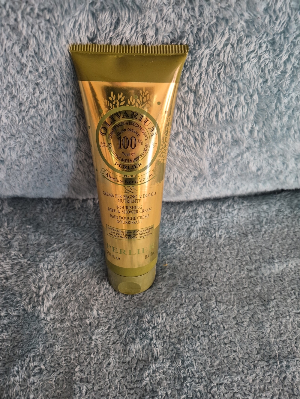 Olive Argan Nourishing Bath & Shower Cream - Gold/Green